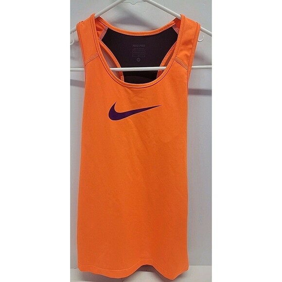 Nike Pro‎ Dri Fit Women’s Racerback Tank Shirt Neon Sz M - Picture 1 of 9